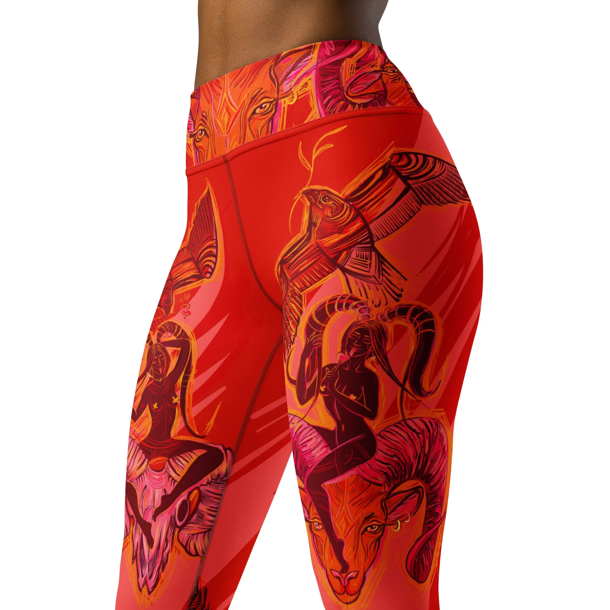 "NAUGHTY OR NICE" Hight Waist Leggings ( Women )