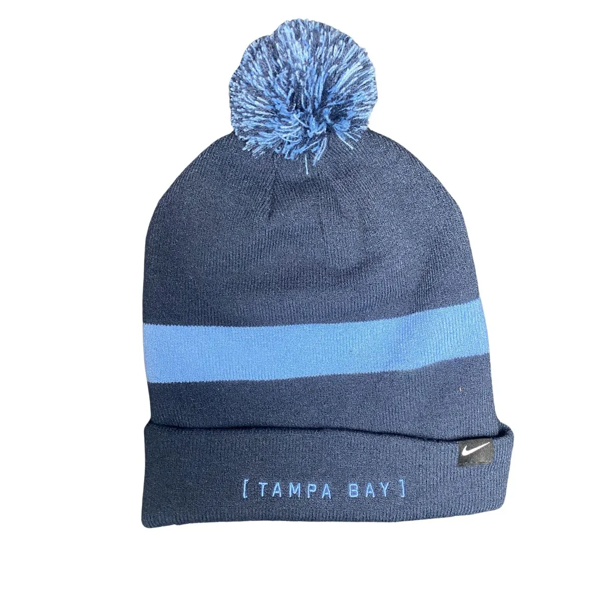 Rays Nike Navy Peak Primetime Rays Up Knit Hat