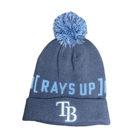 Rays Nike Navy Peak Primetime Rays Up Knit Hat