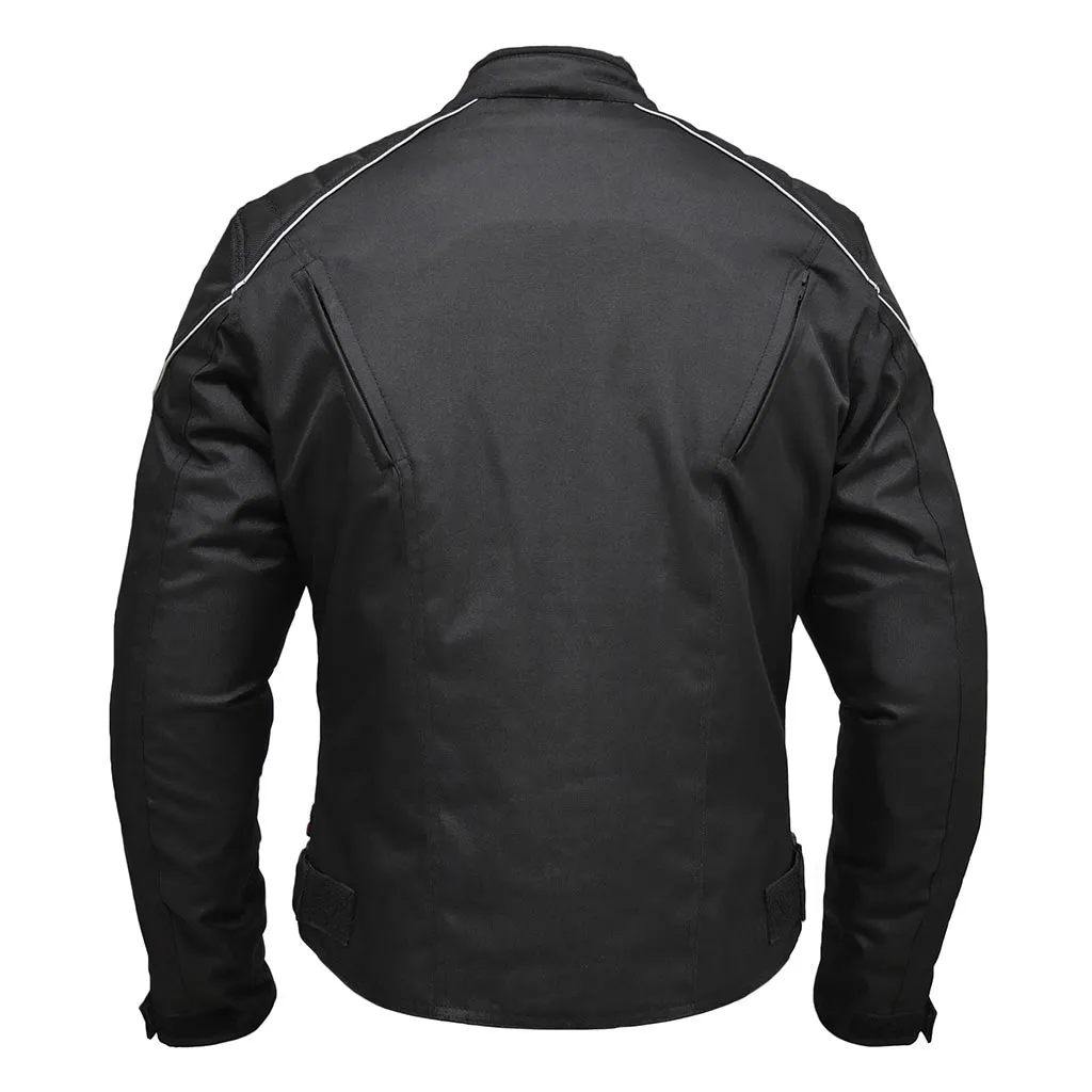 RIDERACT® Waterproof Motorcycle Jacket Cordura Classic Black