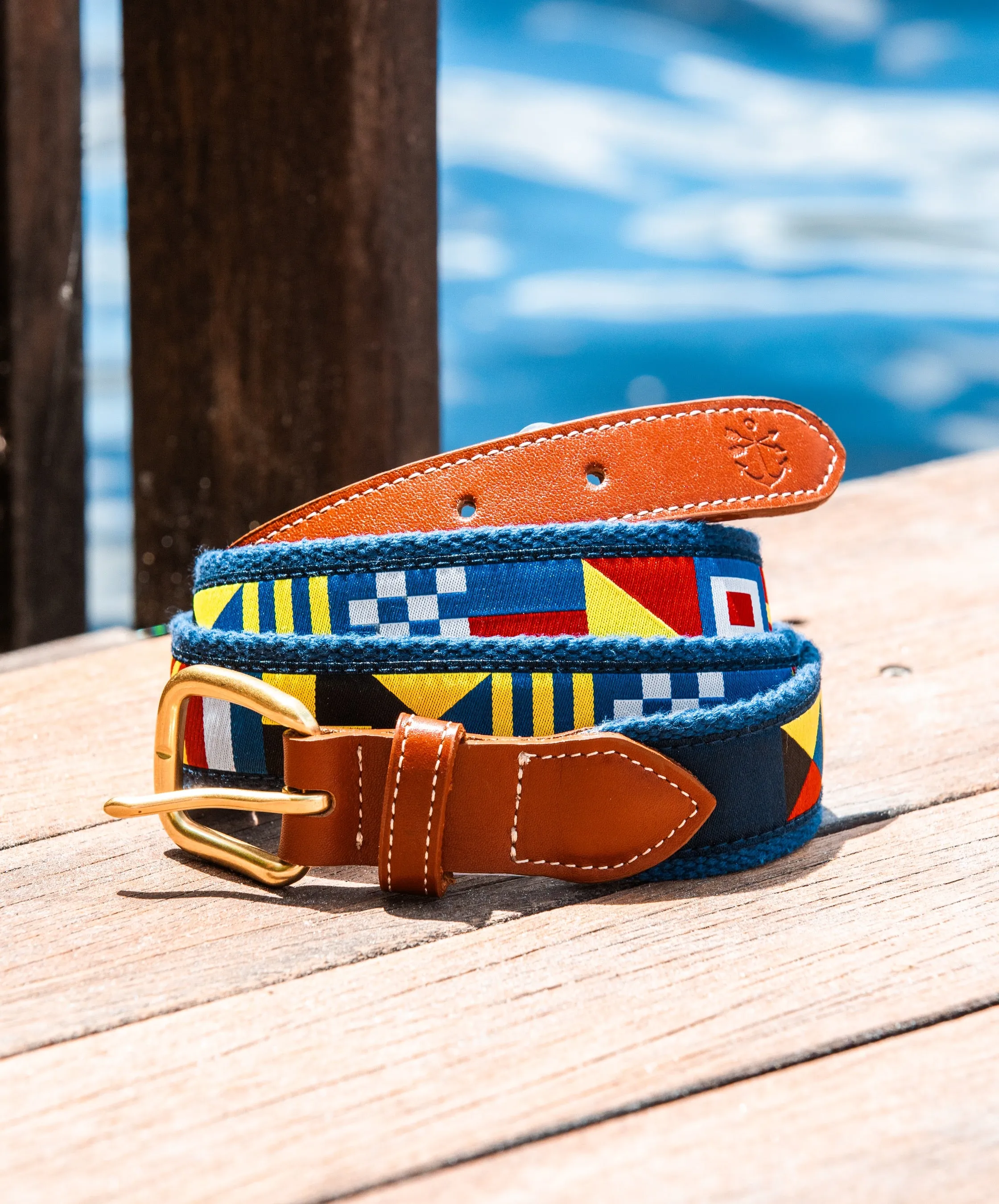 Sailing Flag Ribbon Belt