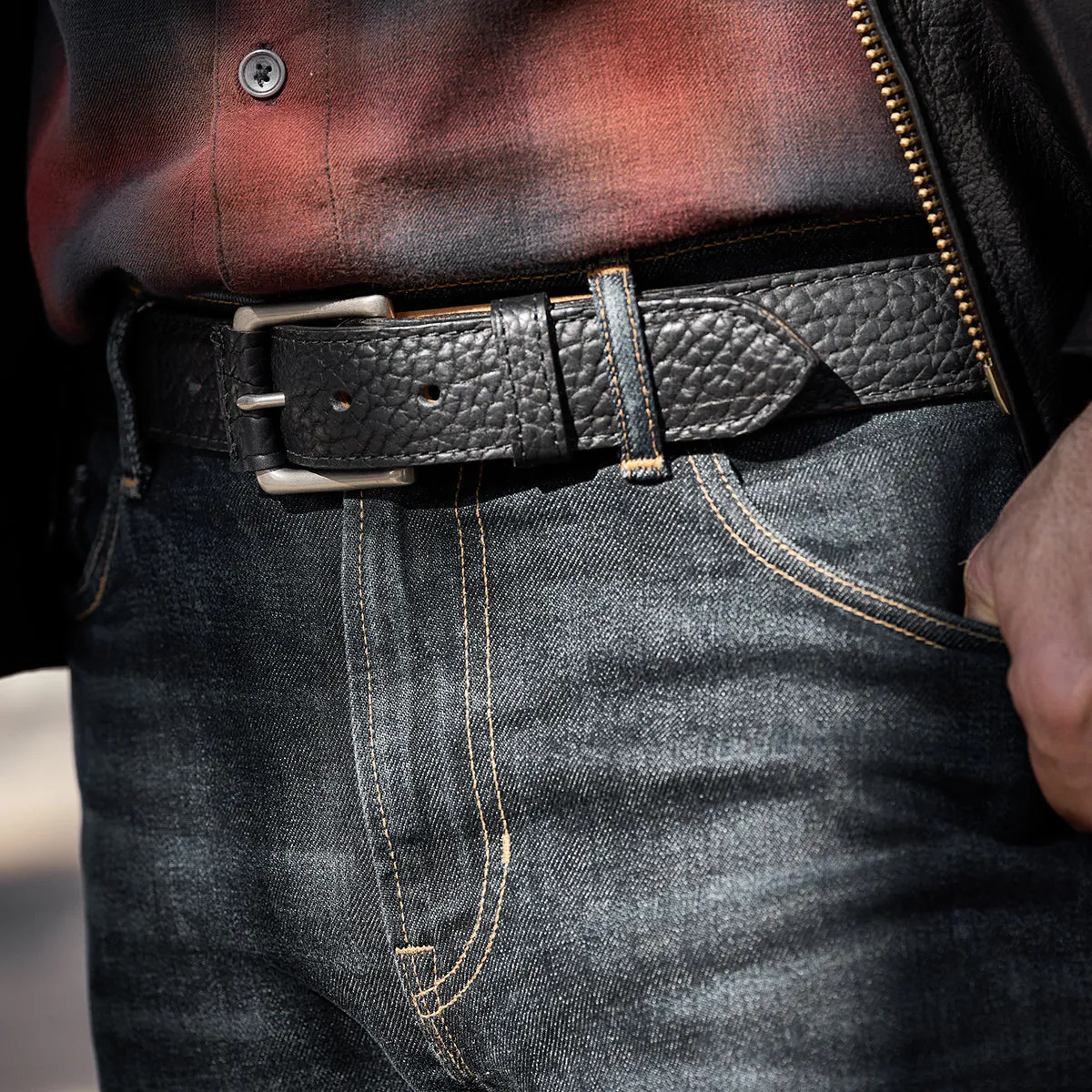 Sedona Bison Belt #100 | Black