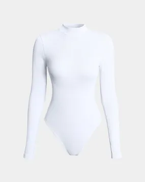 Sexy Ribbed Turtle Neck Long Sleeve Tops Bodysuits