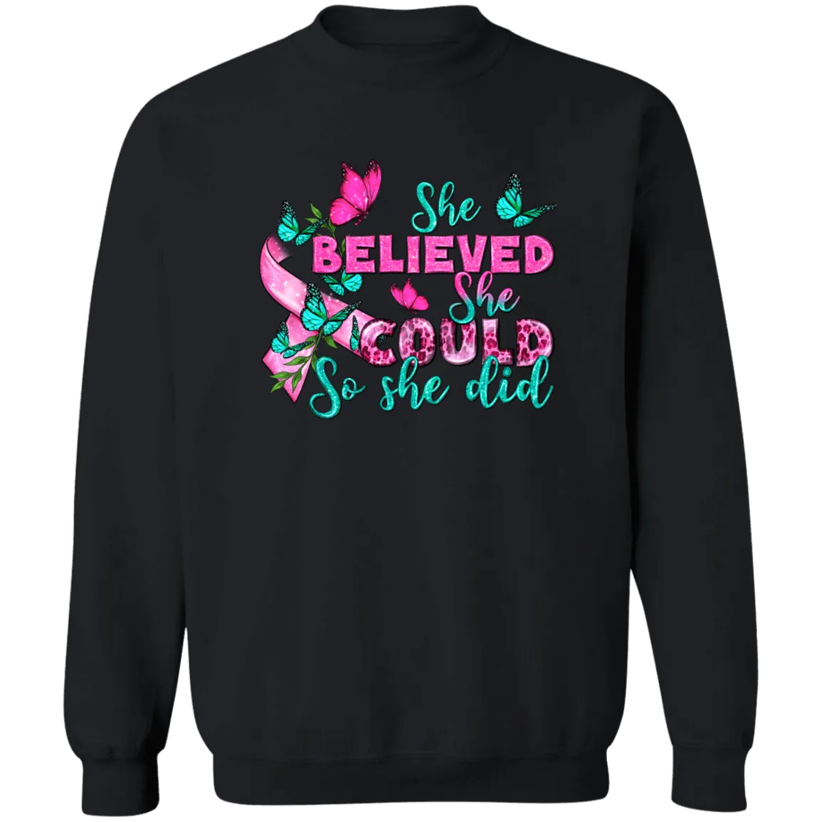 She Believed Unisex Crewneck Pullover Sweatshirt