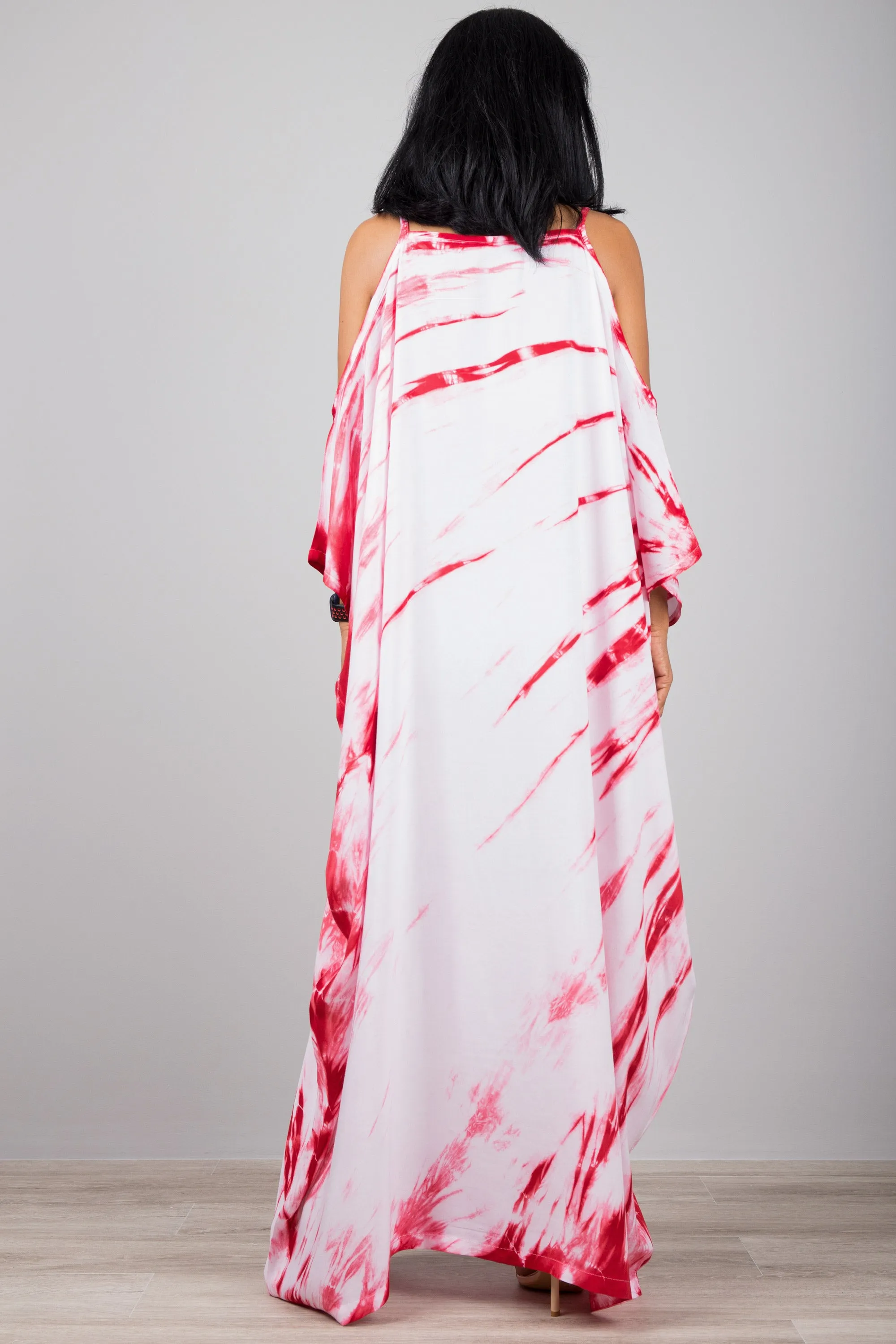 Shibori Tie dye kaftan dress