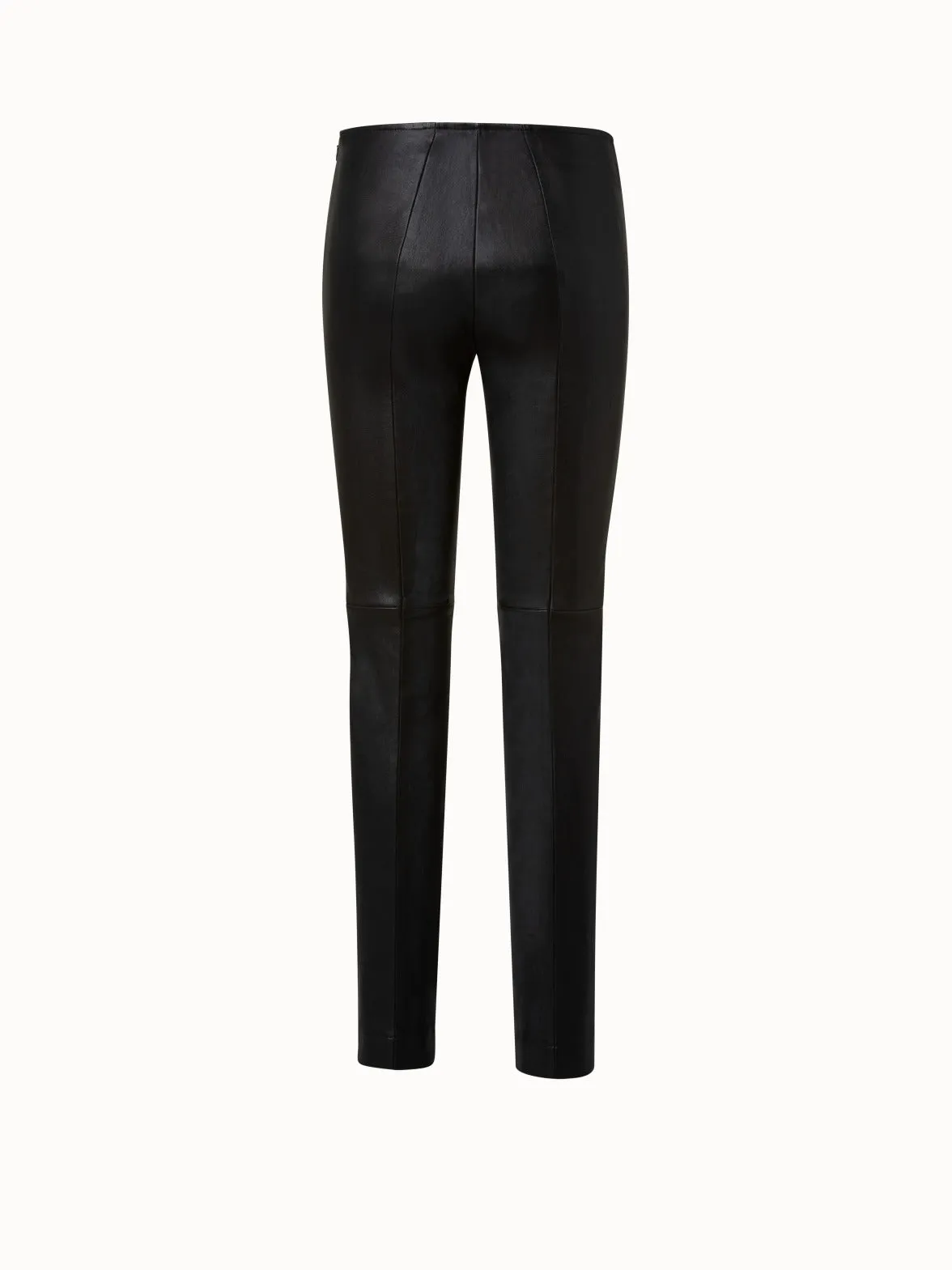 Slim Cut Leather Pants