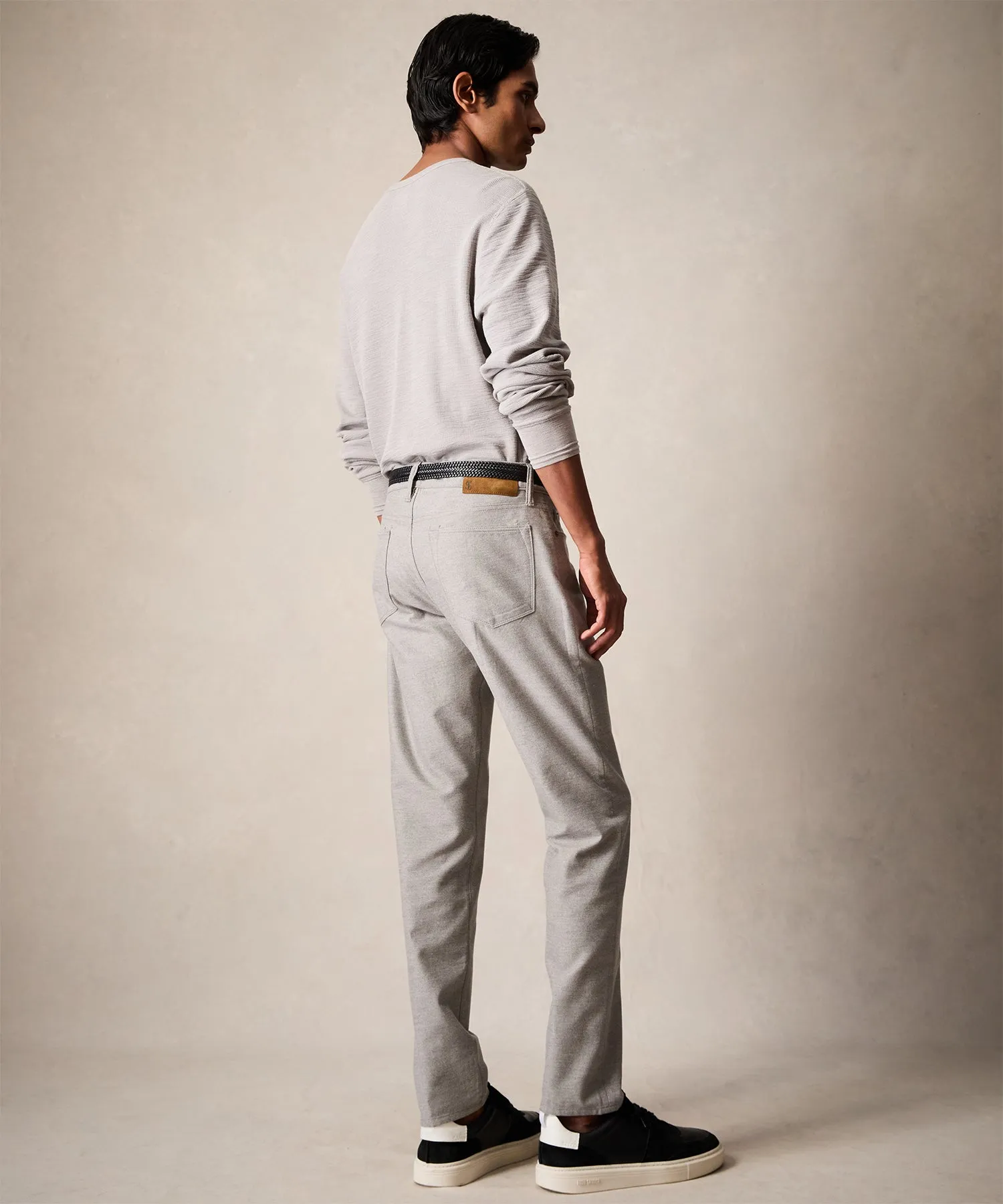 Slim Fit 5-Pocket Camelhair Pant in Graystone