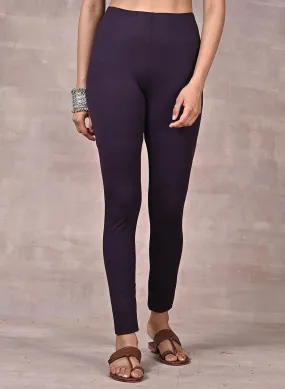 Sofia Purple Skinny Fit Leggings for Women