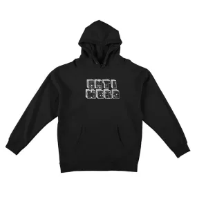 Stacked Pullover Hooded Sweatshirt | Black