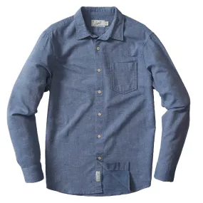 Textured Basketweave Shirt - Blue