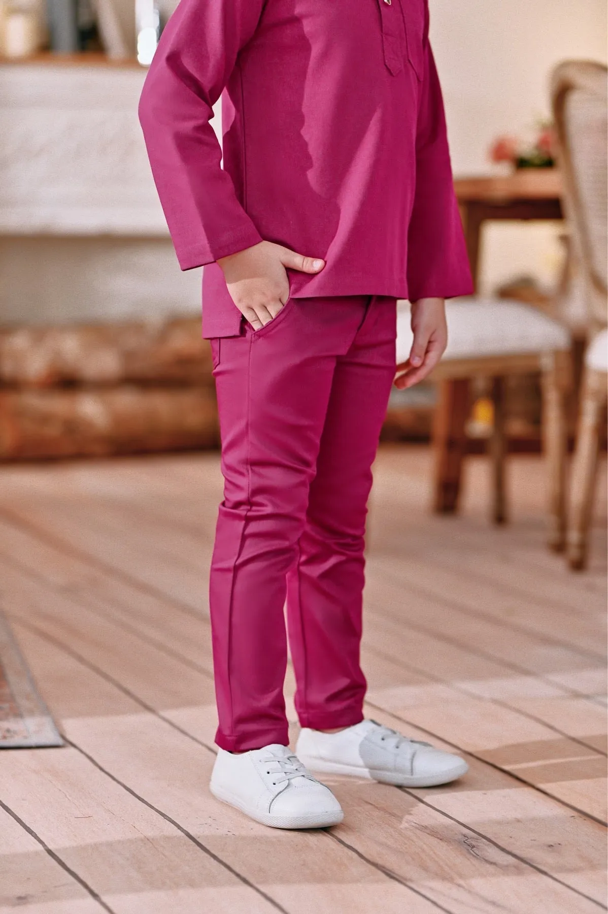 The Perfect Slim Fit Pants - Fuchsia