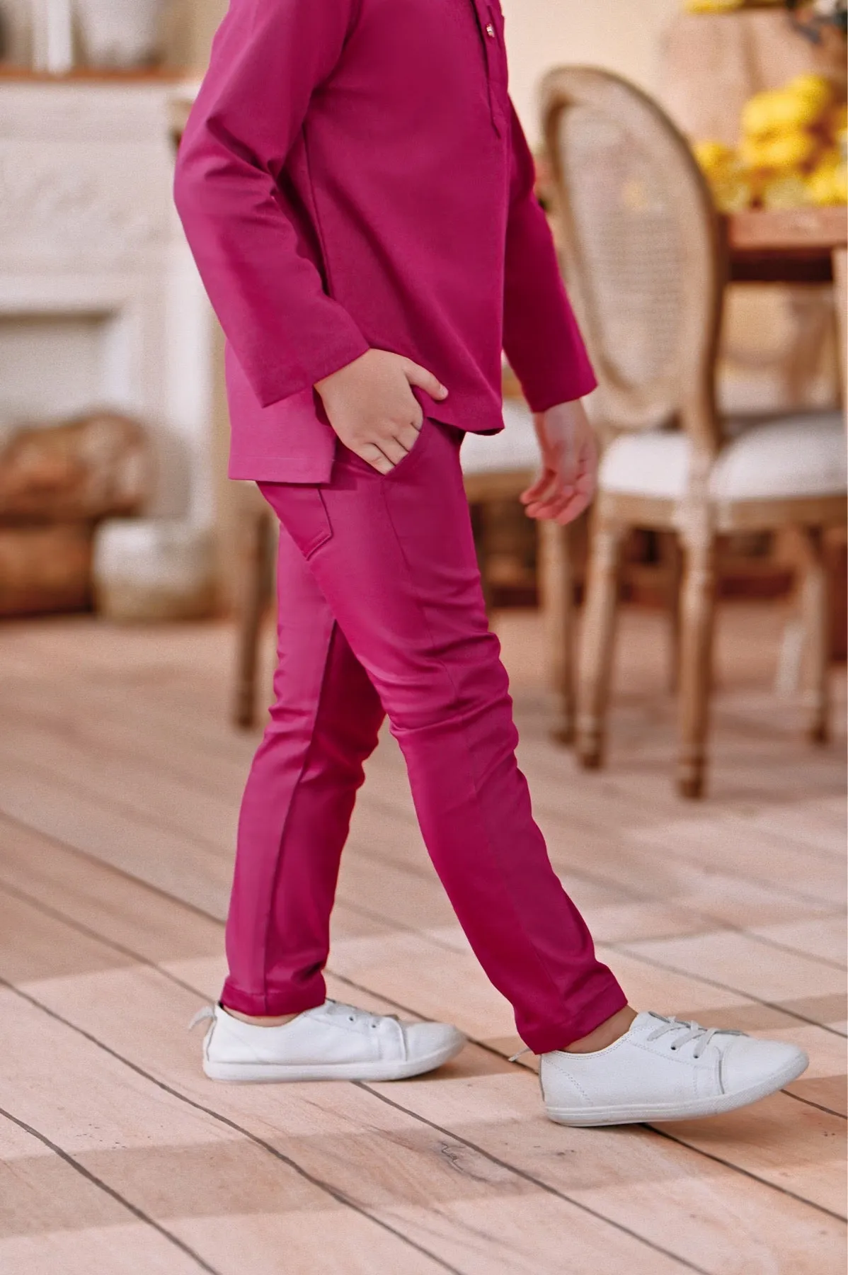 The Perfect Slim Fit Pants - Fuchsia