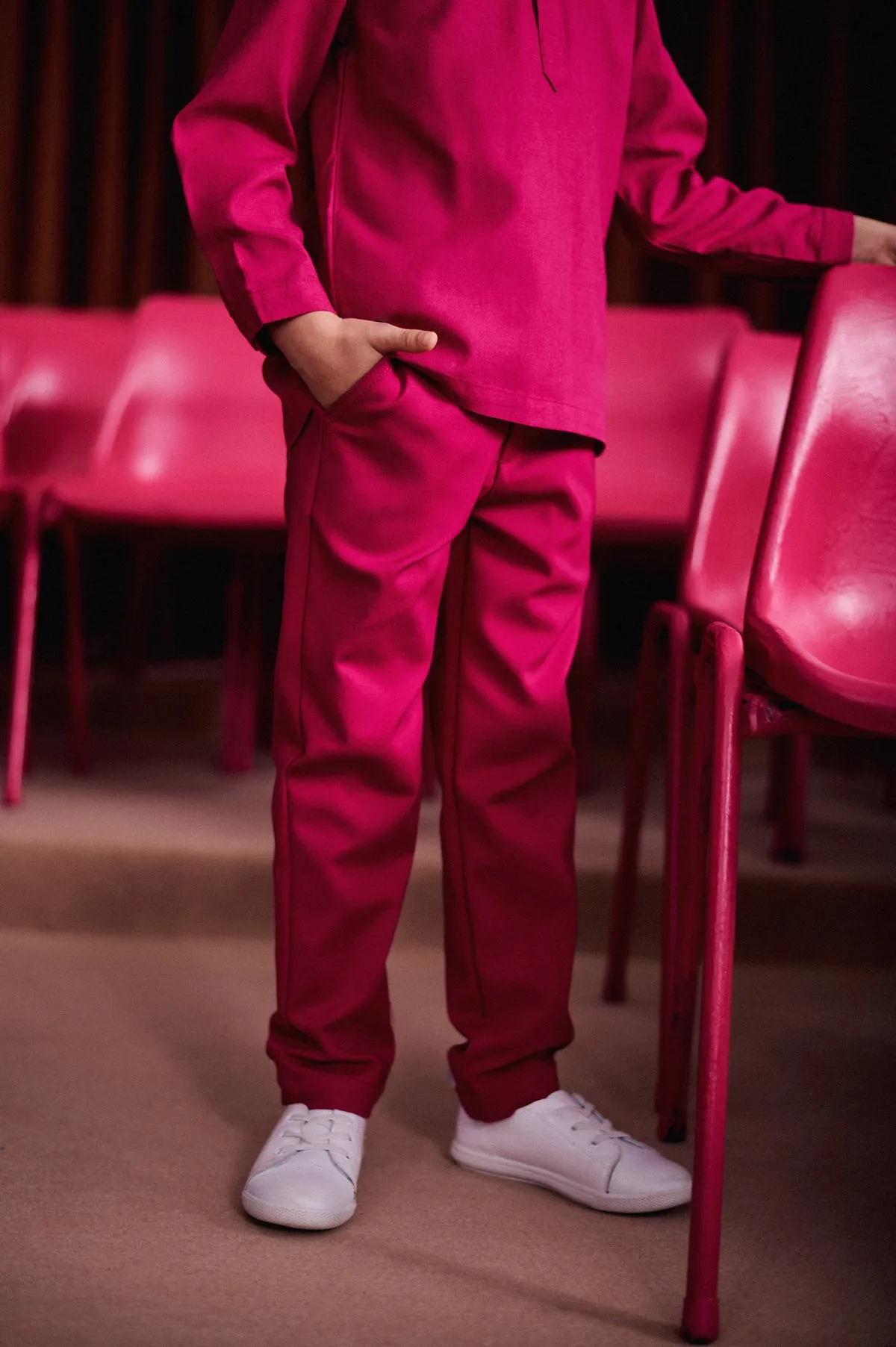 The Perfect Slim Fit Pants - Fuchsia