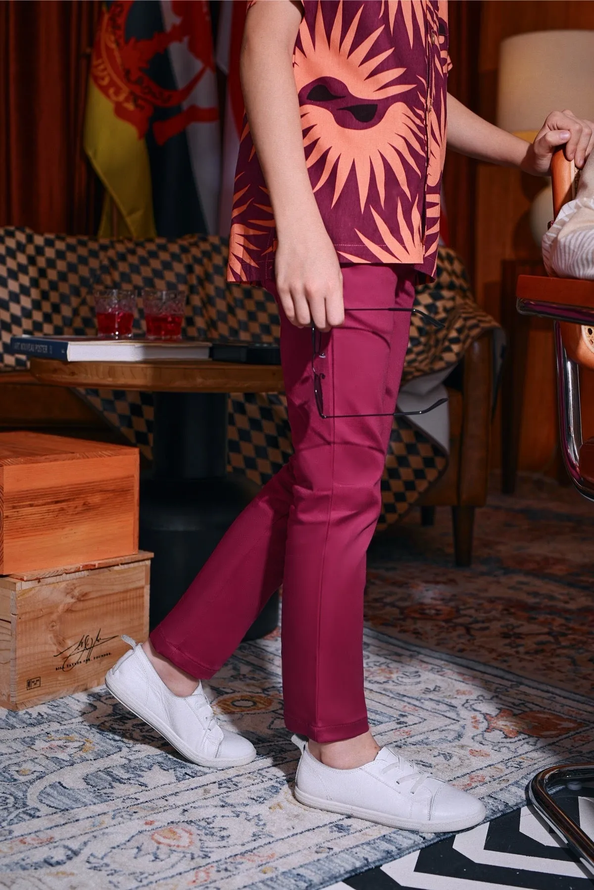 The Perfect Slim Fit Pants - Fuchsia