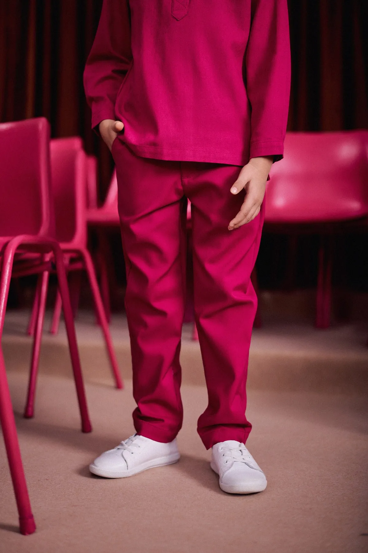 The Perfect Slim Fit Pants - Fuchsia