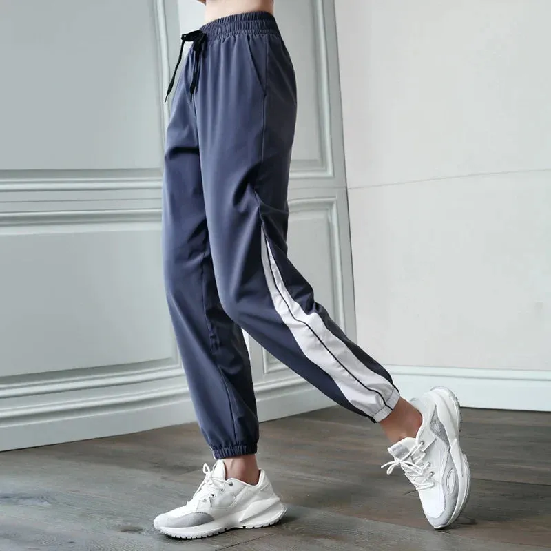 Tie Waist Straight Leg Drawstring Sweatpants