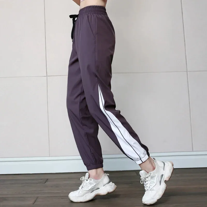 Tie Waist Straight Leg Drawstring Sweatpants