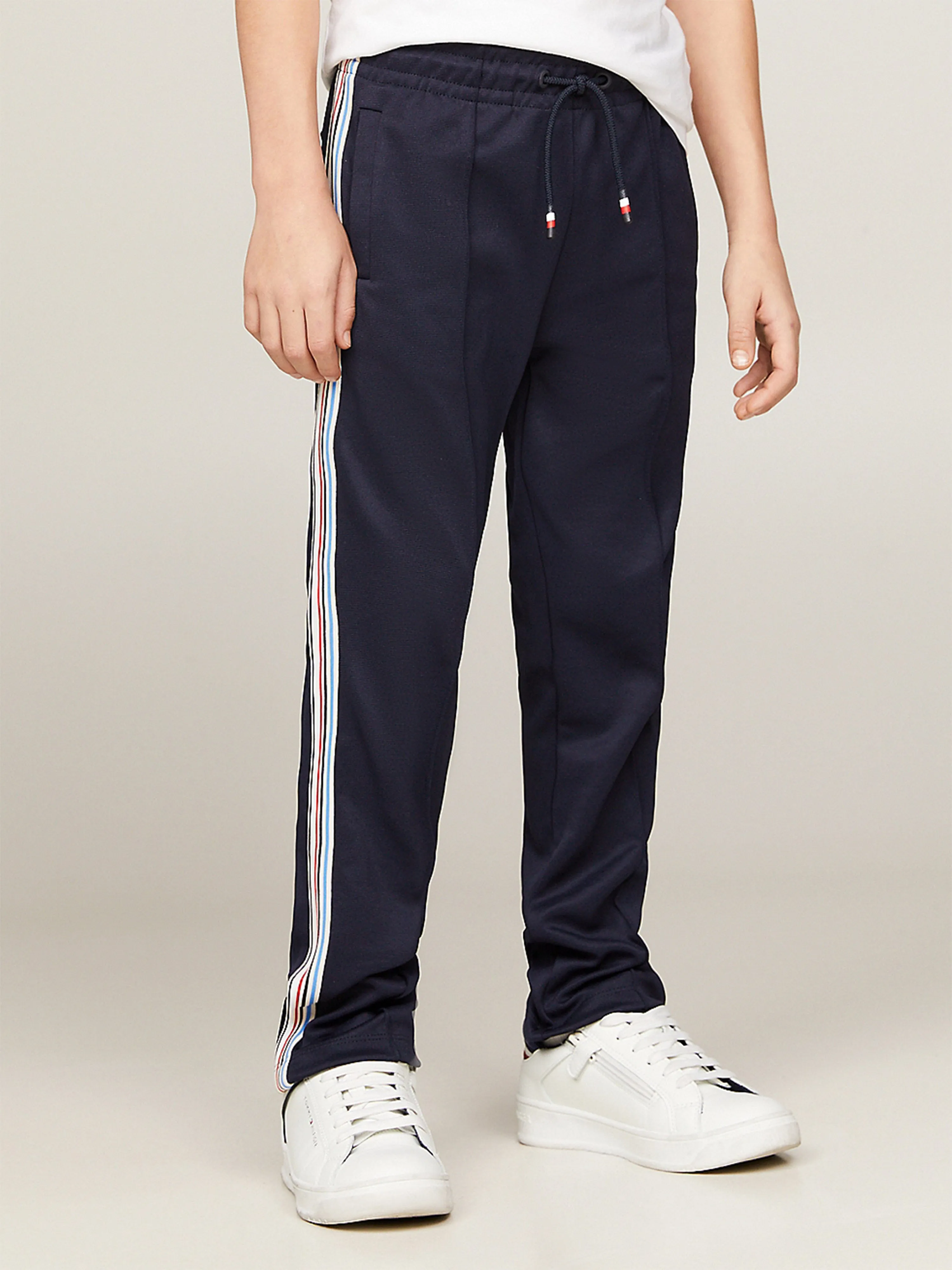 Tommy Hilfiger Kids Stripe Tape Track Sweatpants in Navy