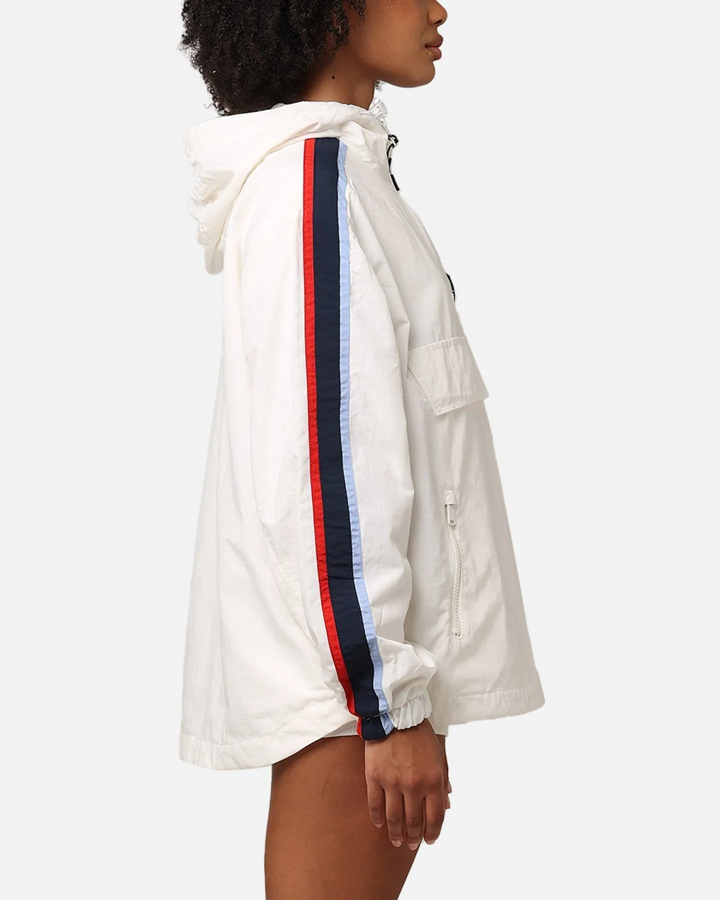 Tommy Jeans Women's TJW Archive Chicago Pullover Jacket Ancient White