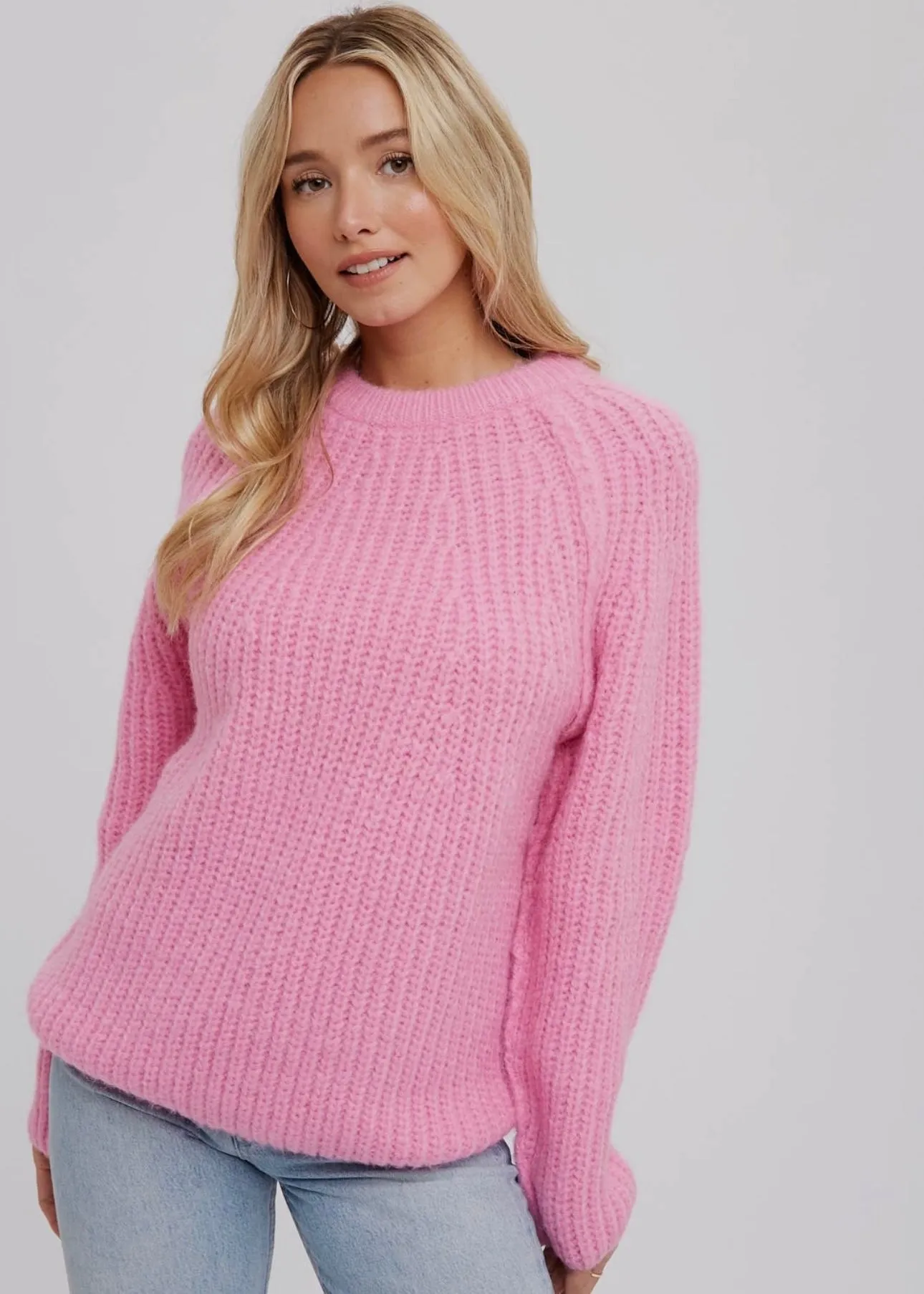 Too Cute Chunky Raglan Sleeve Pullover