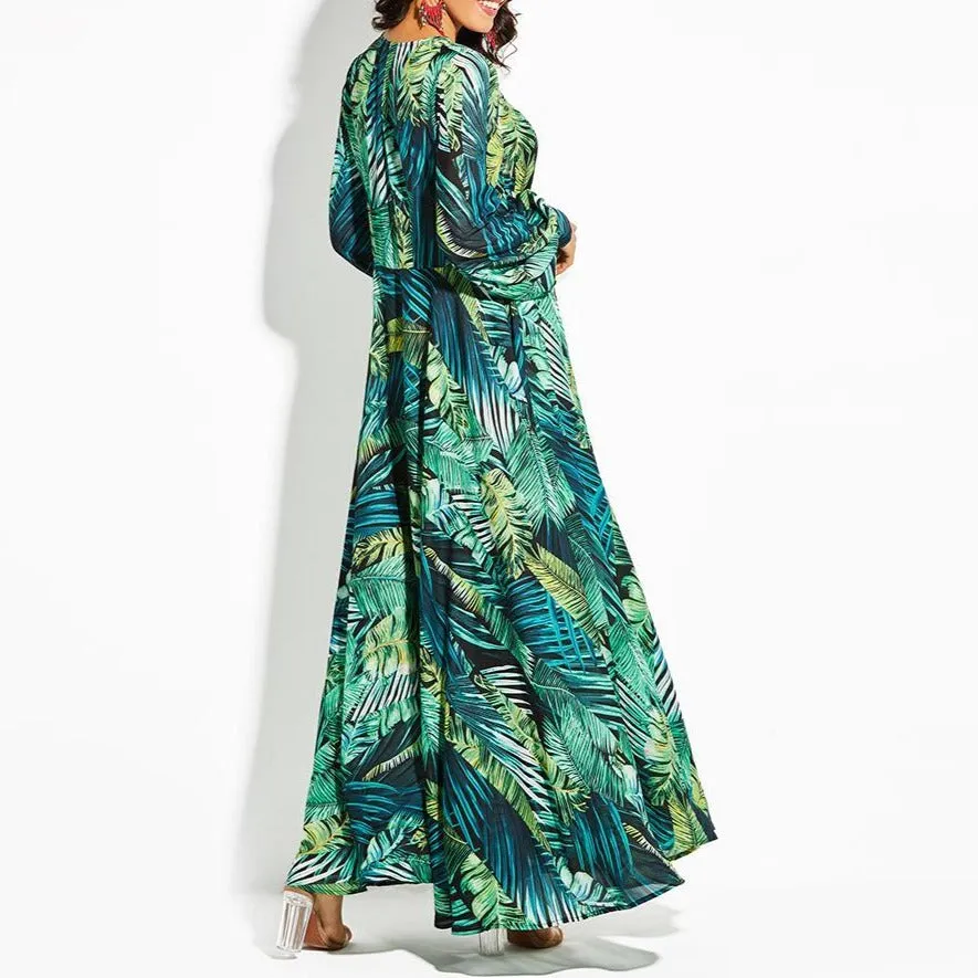 Tropical Beach Vintage Maxi Dresses