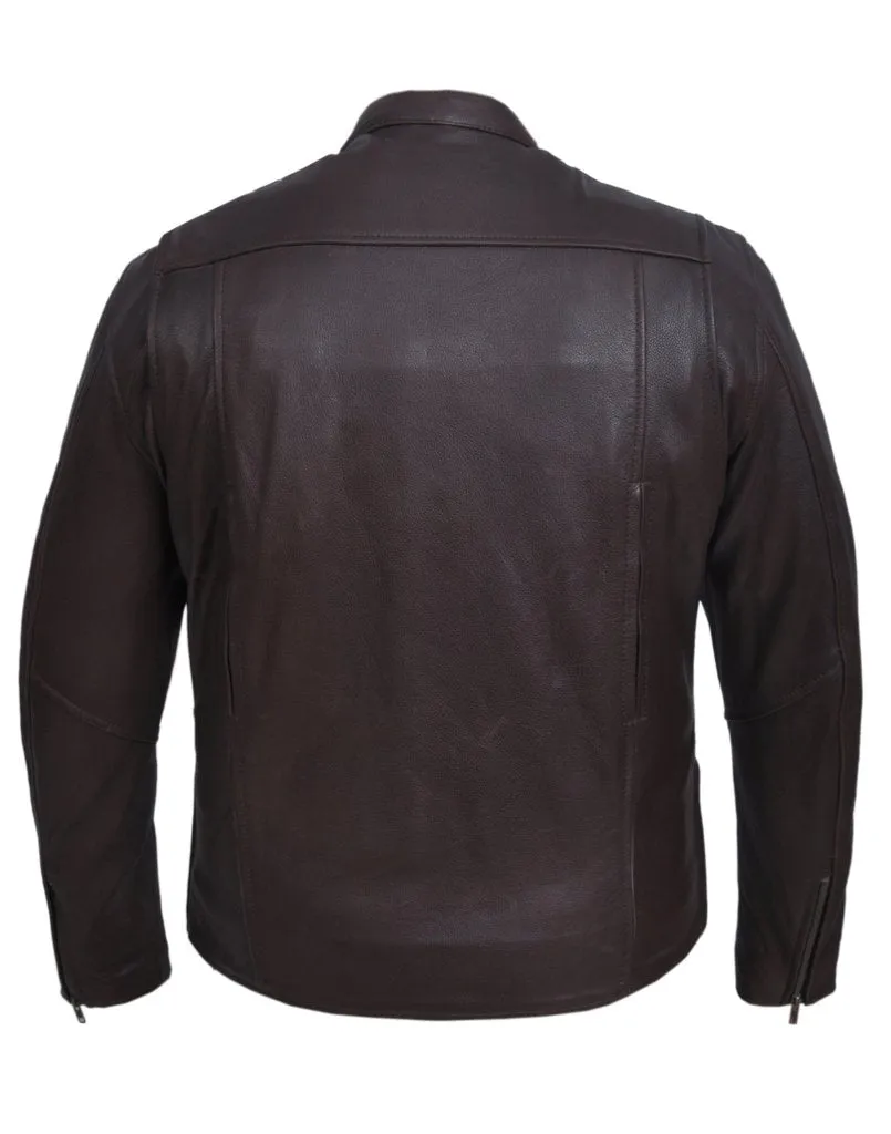 Ultra Soft Mens Distressed Leather Jacket