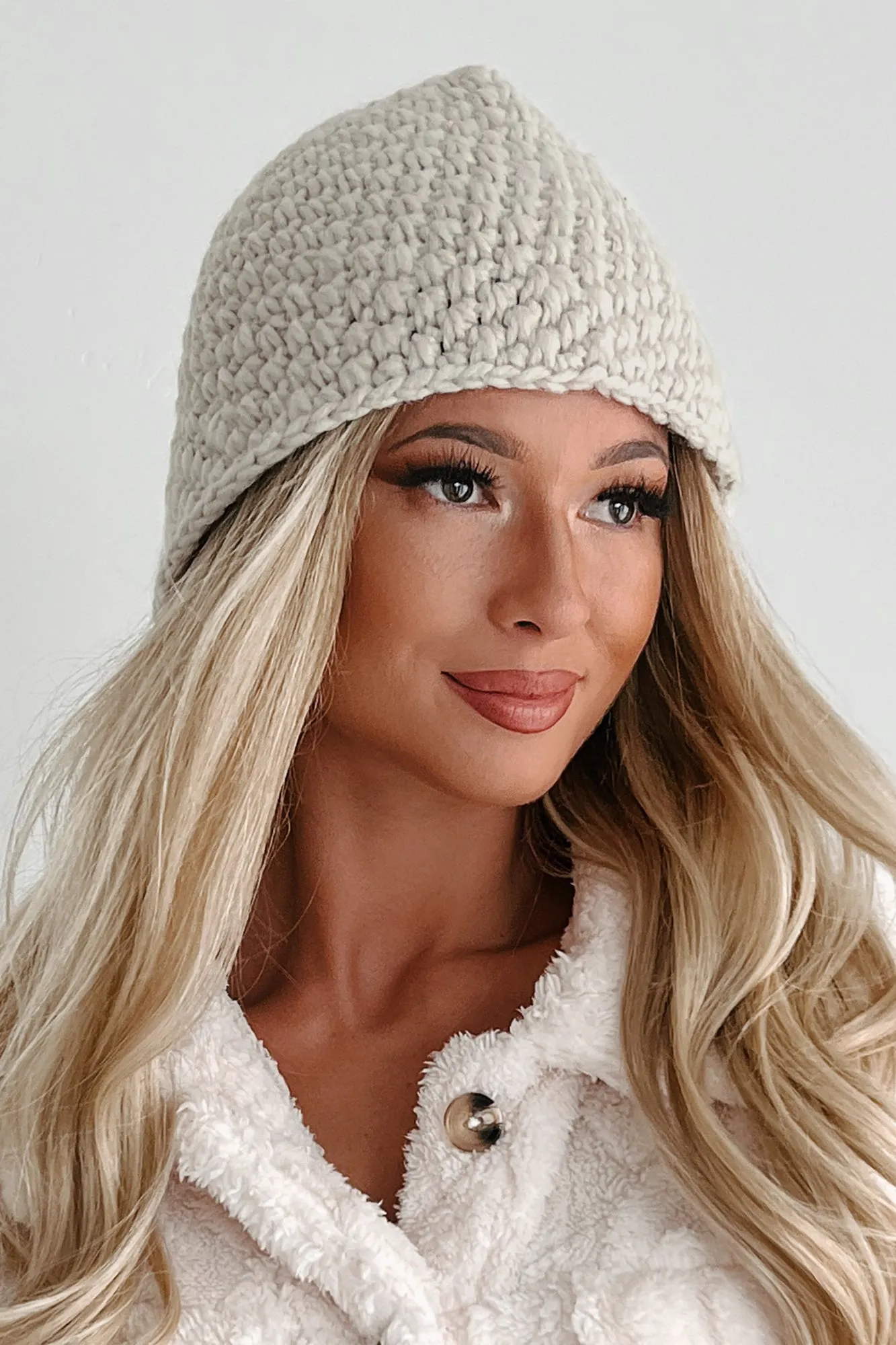 Unique In Utah Knit Bucket Hat (Beige)