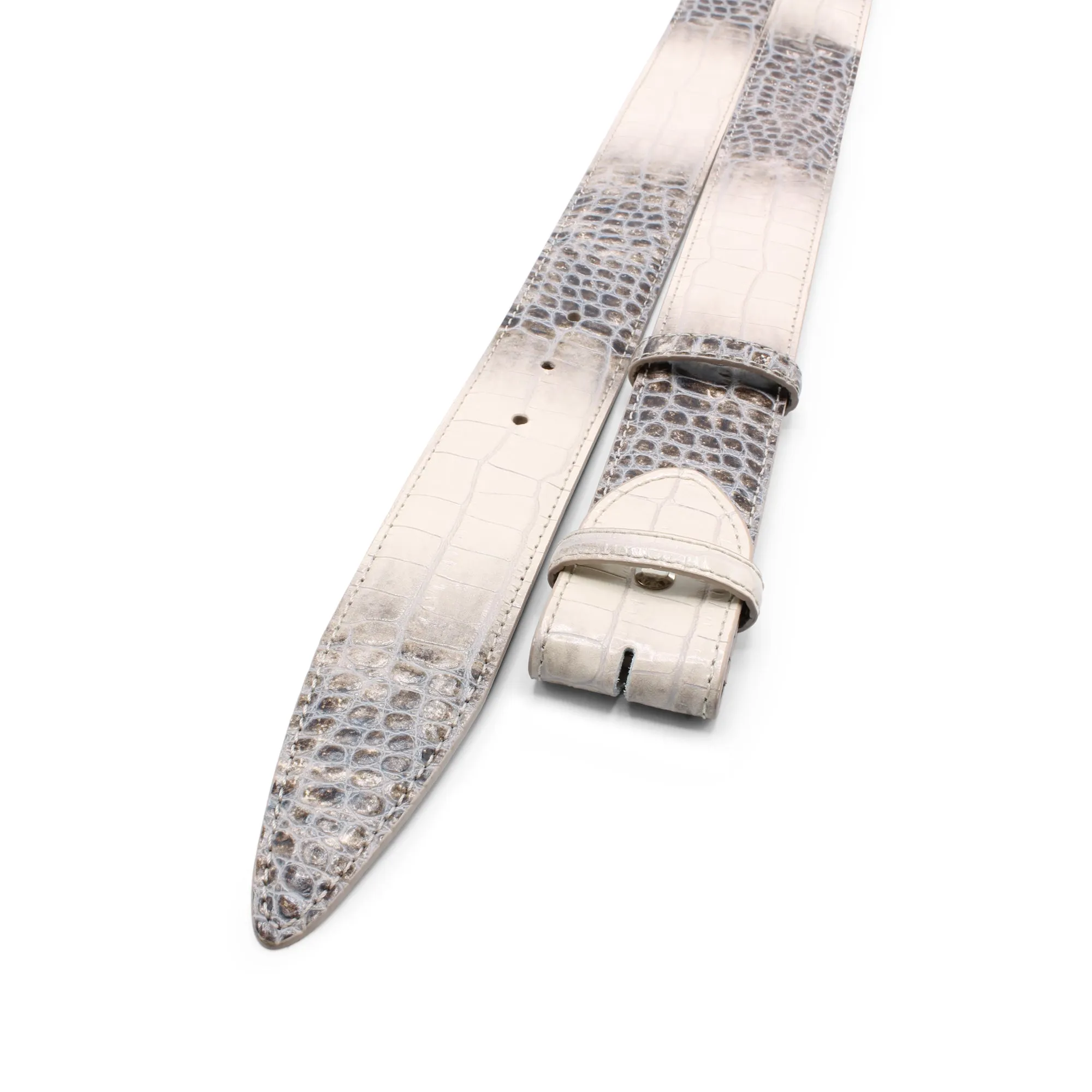 Vintage Feel Luisiana Mock Croc Belt Strap