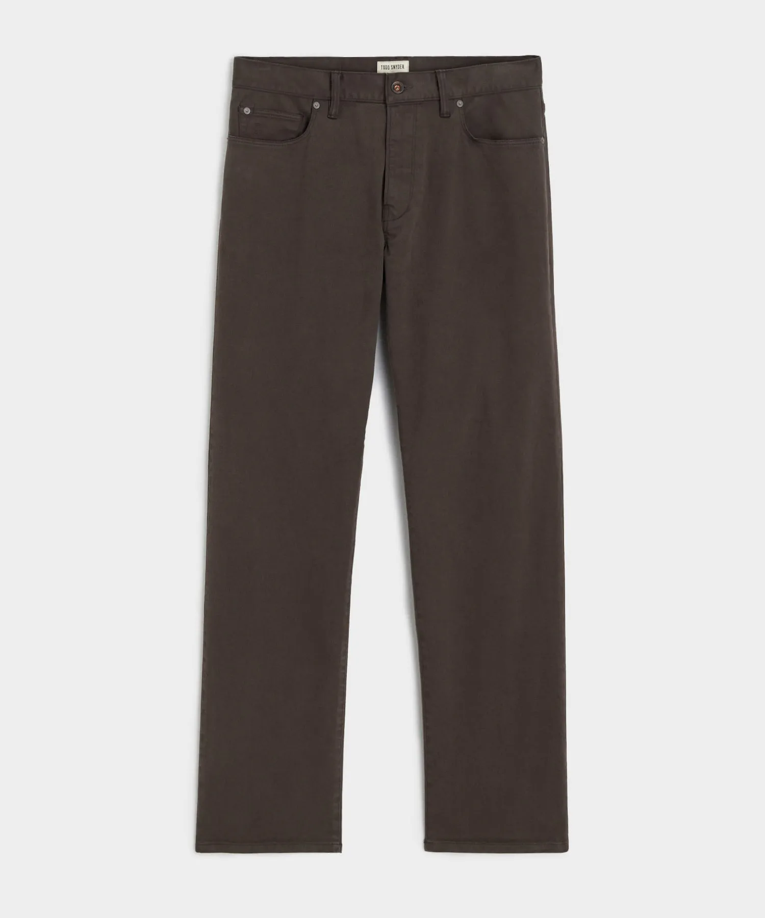 Vintage Straight Fit 5-Pocket Chino in Espresso Bean