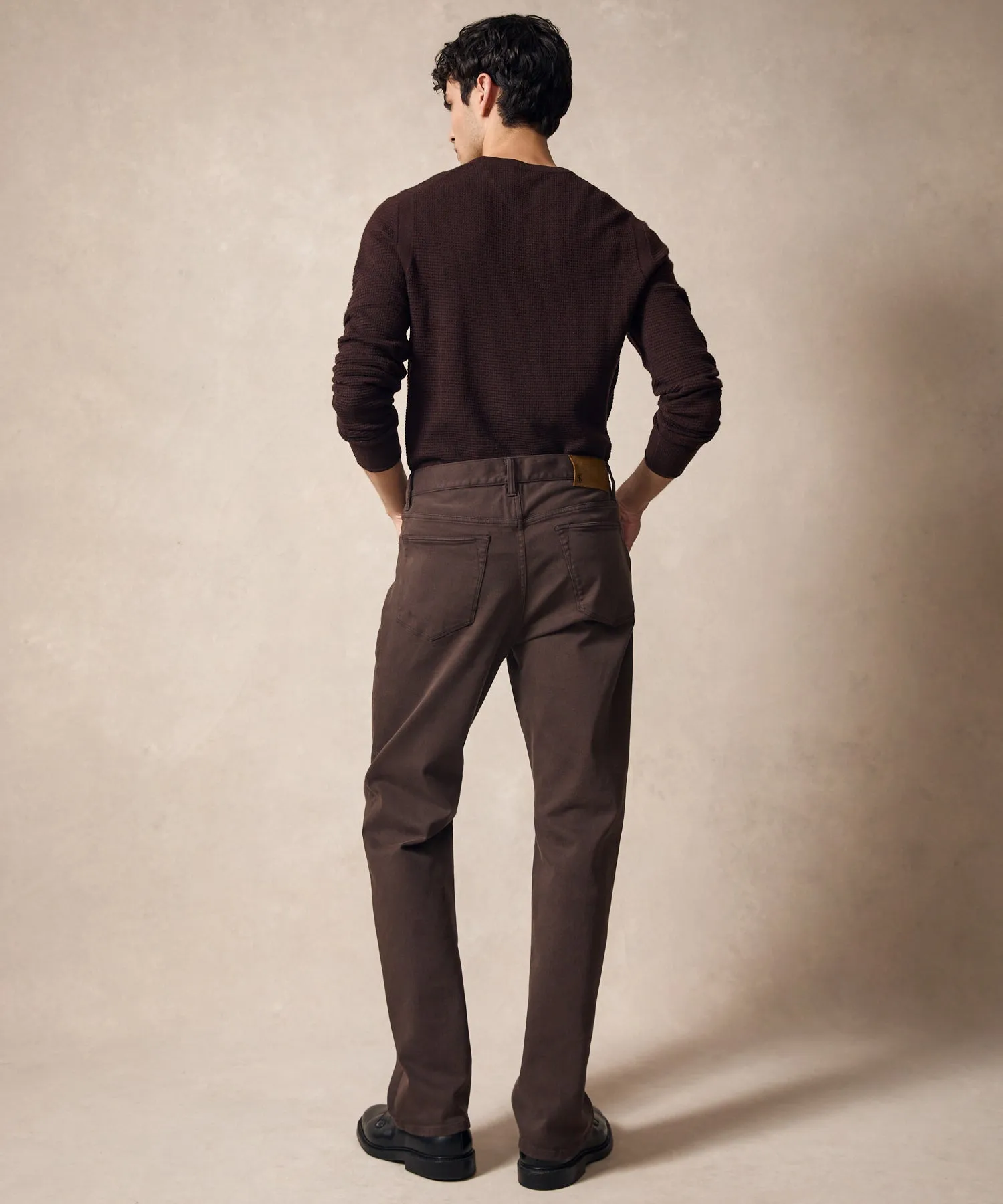 Vintage Straight Fit 5-Pocket Chino in Espresso Bean