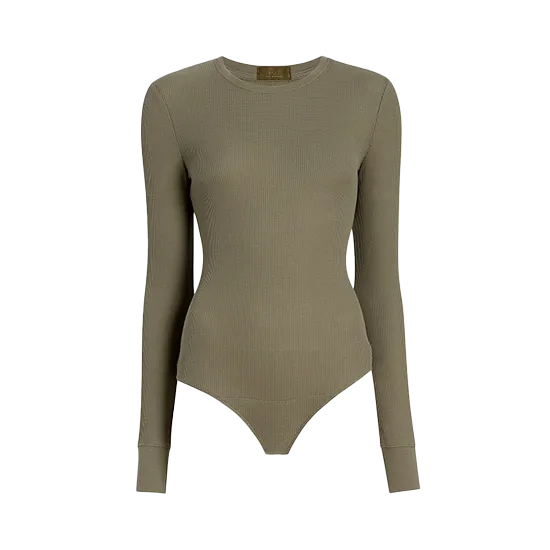 Waffle Bodysuit | Olive