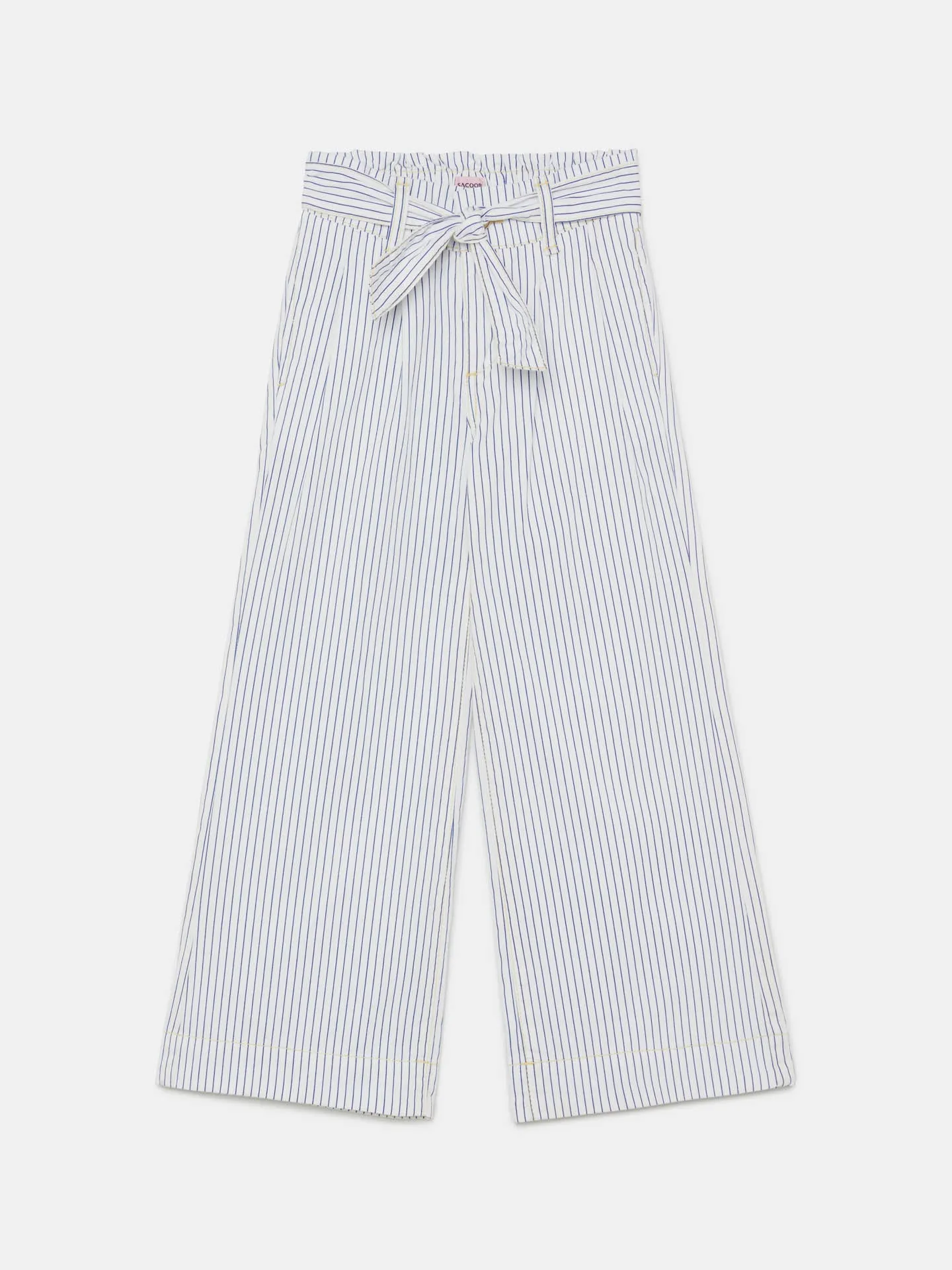 Wide Leg Cotton Chinos