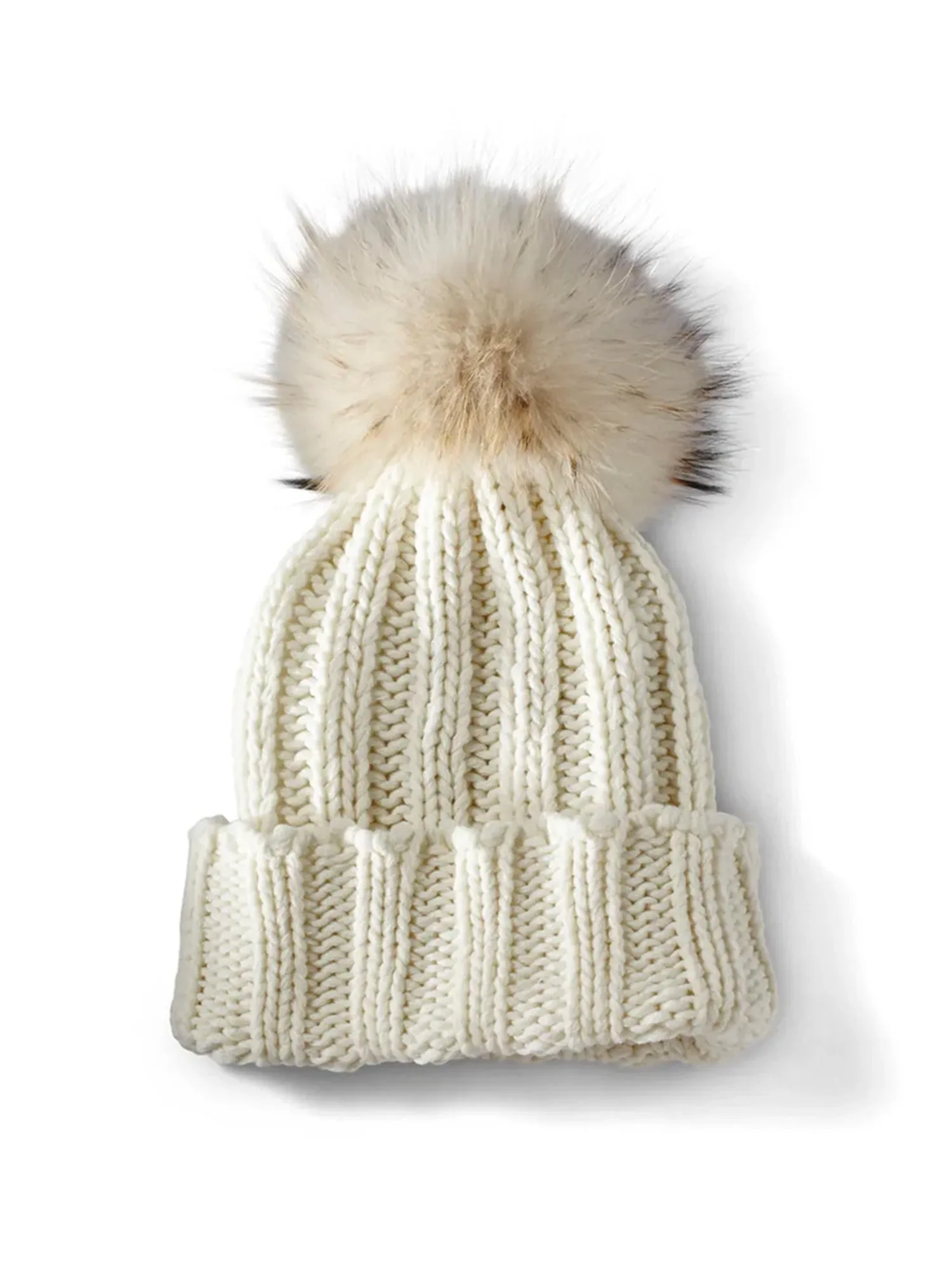 Wide Rib Cashmere Knit Hat