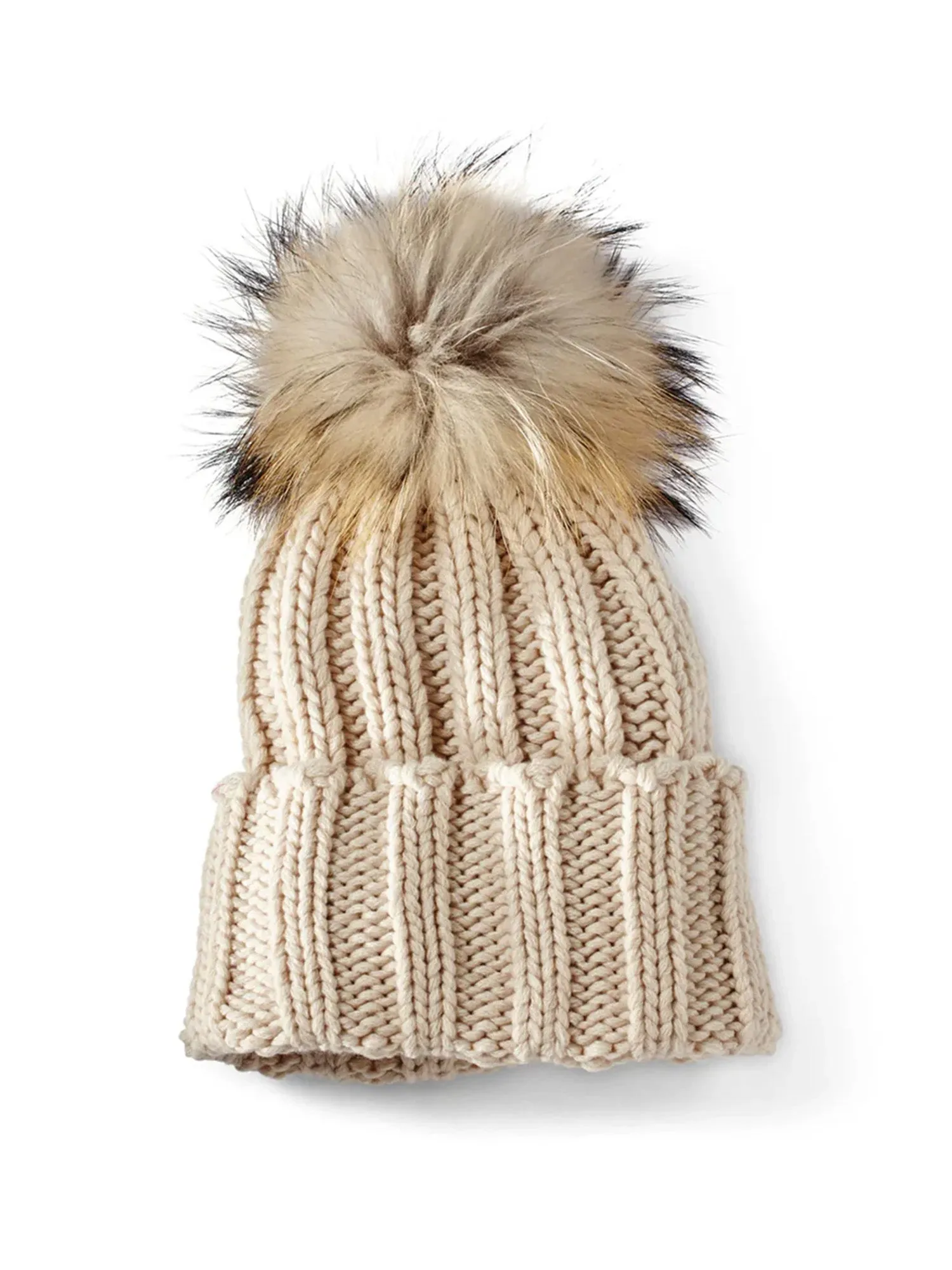 Wide Rib Cashmere Knit Hat