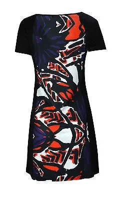 womens-short-sleeved-dress-with-muticolored-pattern-and-rinestone