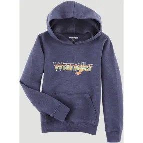 Wrangler Boy's Denim Heather Logo Hoodie